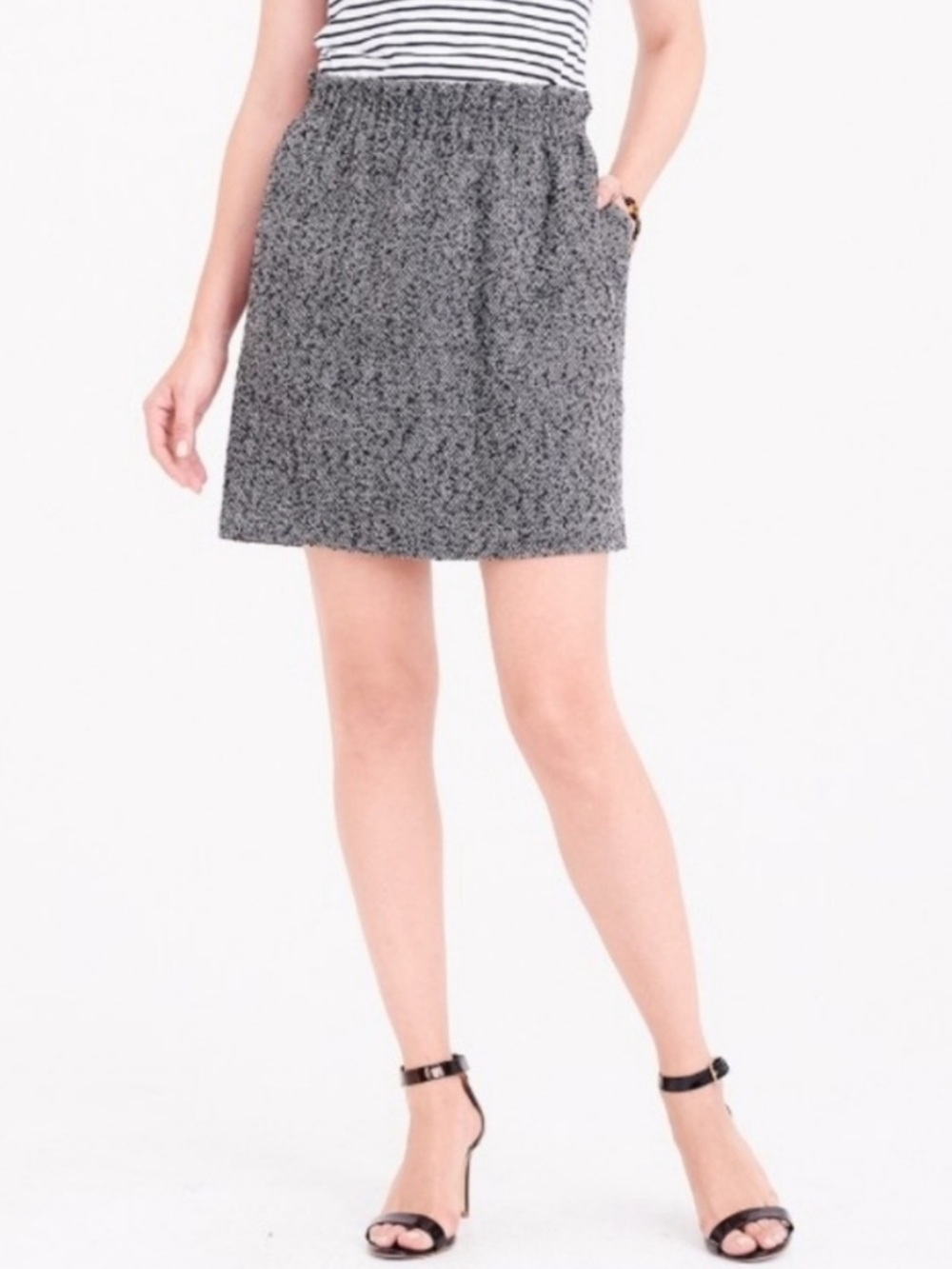 J. Crew Wool Blend Herringbone Skirt Size 00